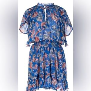 Misa ruffle smocked mini dress